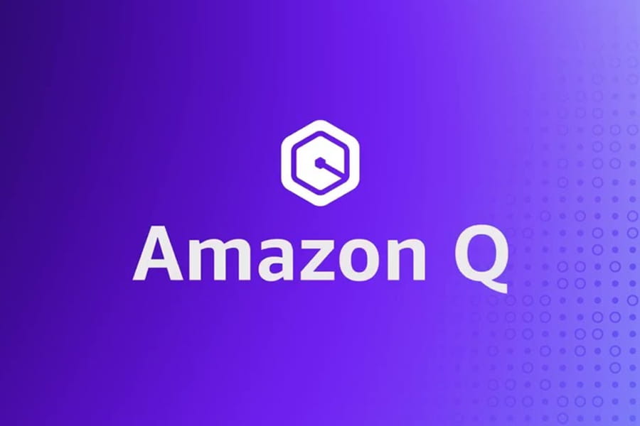 Amazon Q Logo on background