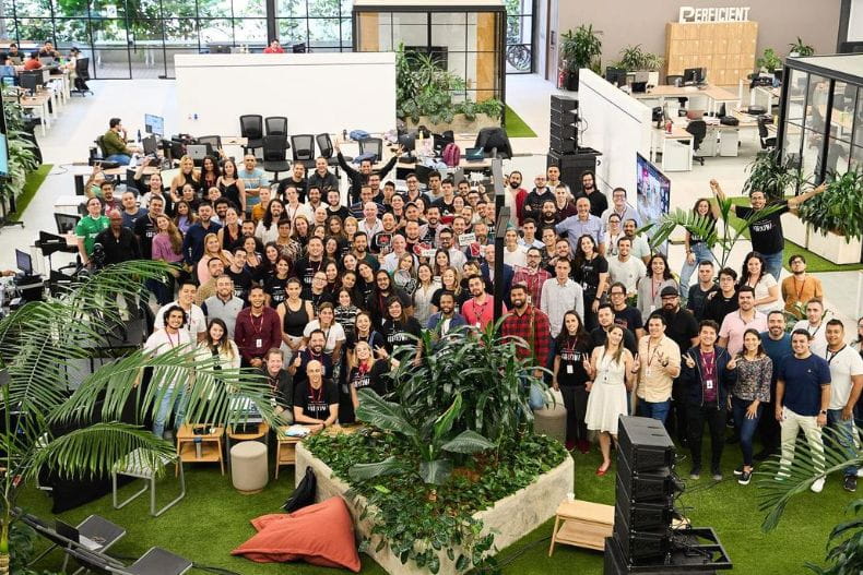 Perficient LATAM employees at the Colombia office.