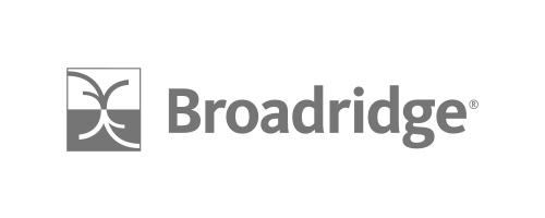 Broadridge logo, monochrome