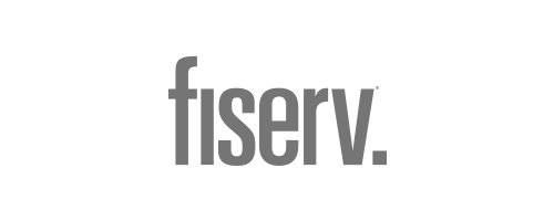 Fiserv logo, monochrome