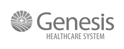 Genesis Healthcare logo, monochrome