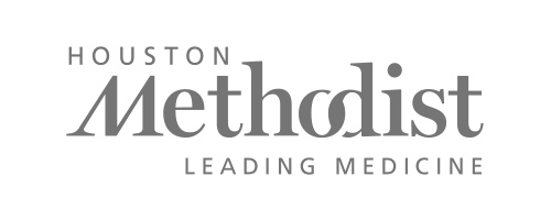 Houston Methodist logo, monochrome
