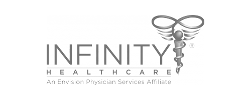 Infinity Healthcare logo, monochrome