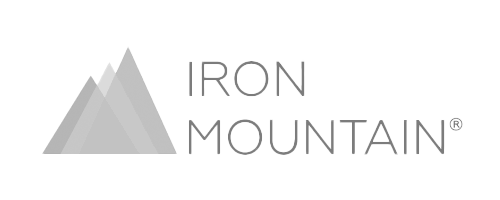 Iron Mountain logo, monochrome