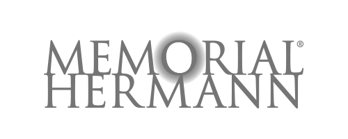 Memorial Hermann logo, monochrome