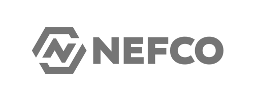 Nefco logo, monochrome