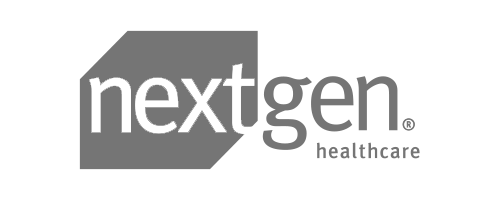 NextGen Healthcare Logo, monochrome