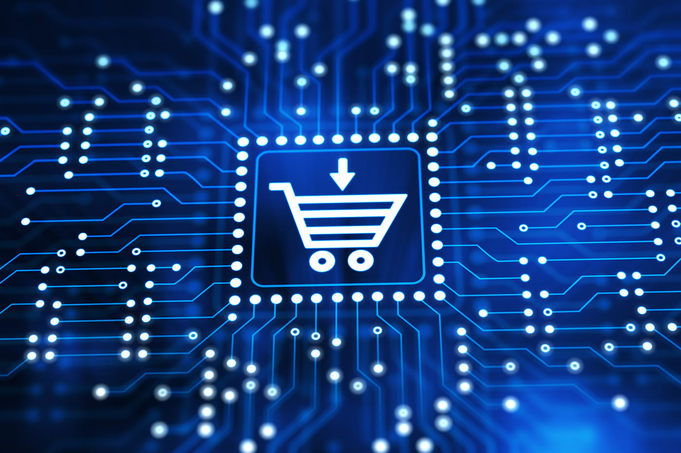 Shopping Cart in a tech grid